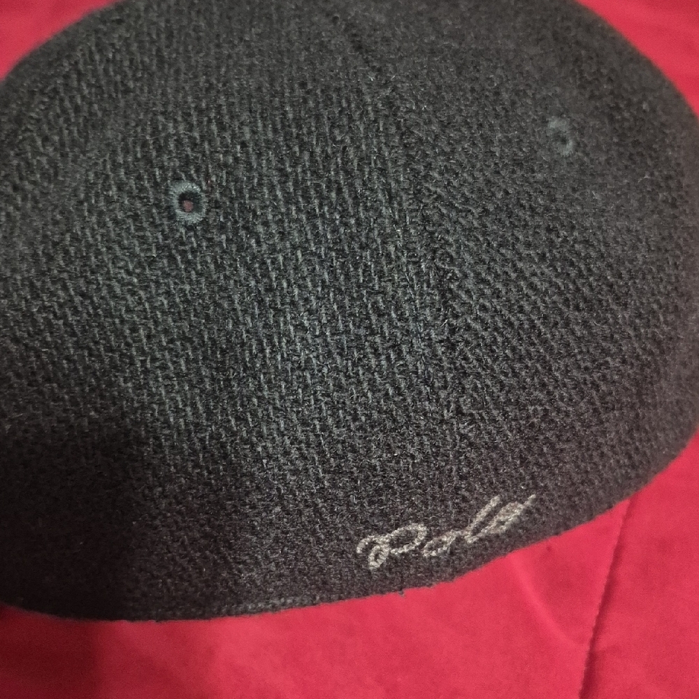 Polo by Ralph Lauren Black Wool Varsity Cap - Picture 2 of 6